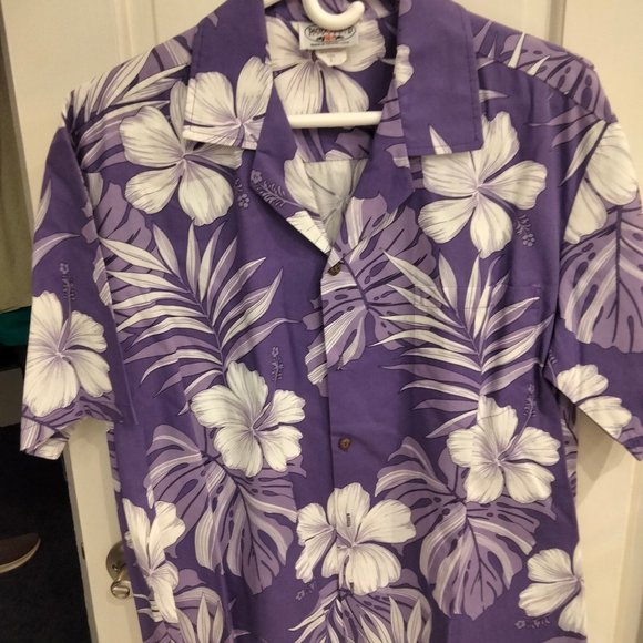 Pacific Legend Apparel Hawaiian Shirt LG - Picture 1 of 4
